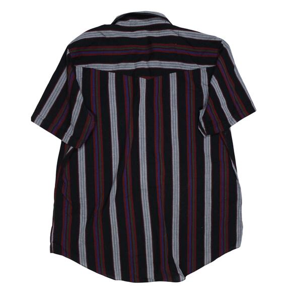 Eli Cattleman pearl snap western shirt short sleeve sz XL vintage black red grey - Picture 3 of 3